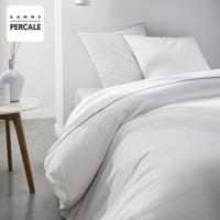 Vandaag Prestige vandaag bed Parlement - 220 x 240 cm - 2 personen - 100% Percale kantafwerking - Krijt