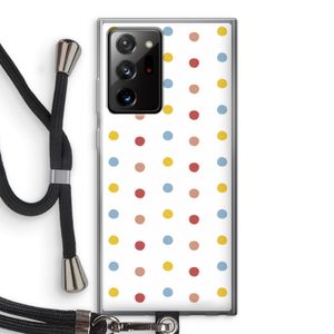 Bollen: Samsung Galaxy Note 20 Ultra / Note 20 Ultra 5G Transparant Hoesje met koord