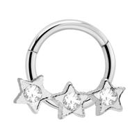 Hinged Segment Ring Chirurgisch staal 316L Piercingringen - thumbnail