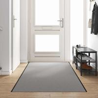 Deurmat Grijs en zwart 120 x 350 cm Polypropyleen en vinyl