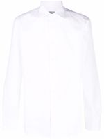 Canali chemise unie à boutonnière - Blanc