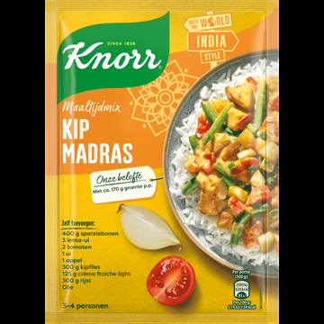 Knorr Maaltijdmix Kip Madras 80 g bij Jumbo