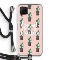 Cactus quote: Huawei P40 Lite Transparant Hoesje met koord