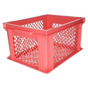 Lastpak Fietskrat - roze - lichtgewicht - 40 x 30 x 22 cm - melkkrat
