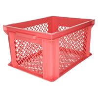 Lastpak Fietskrat - roze - lichtgewicht - 40 x 30 x 22 cm - melkkrat