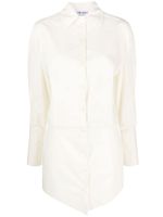 The Attico Silvye cotton shirtdress - Tons neutres