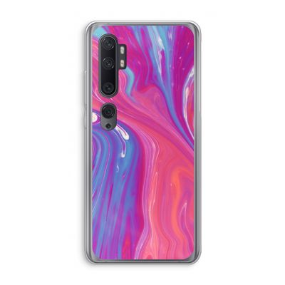 Paarse stroom: Xiaomi Mi Note 10 Transparant Hoesje