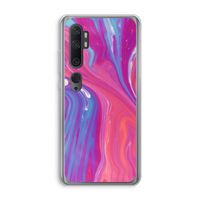 Paarse stroom: Xiaomi Mi Note 10 Transparant Hoesje