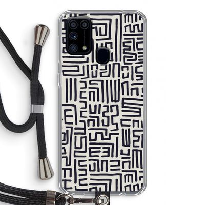 Moroccan Print: Samsung Galaxy M31 Transparant Hoesje met koord
