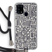 Moroccan Print: Samsung Galaxy M31 Transparant Hoesje met koord