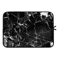 Zwart Marmer 2: Laptop sleeve 13 inch