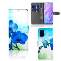 Samsung Galaxy S20 Plus Hoesje Orchidee Blauw - Cadeau voor je Moeder