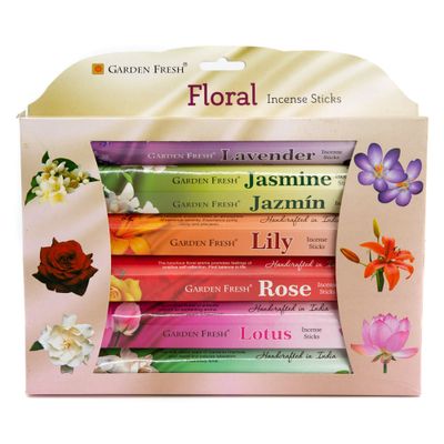 Garden Fresh - Bloemen Wierook Cadeauset (6 pakjes)