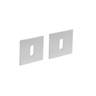 Intersteel Magneetrozet vierkant met sleutelgat geborsteld RVS