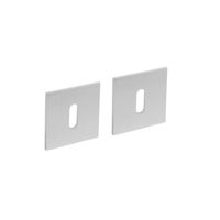Intersteel Magneetrozet vierkant met sleutelgat geborsteld RVS