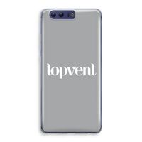 Topvent Grijs Wit: Honor 9 Transparant Hoesje