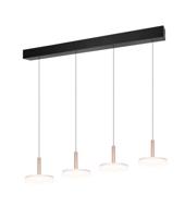 Trio 4-lichts led hanglampCeleste wit glas - 354910465