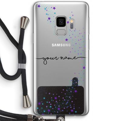 Sterren: Samsung Galaxy S9 Transparant Hoesje met koord