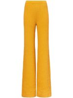 Proenza Schouler pantalon évasé en maille - Jaune