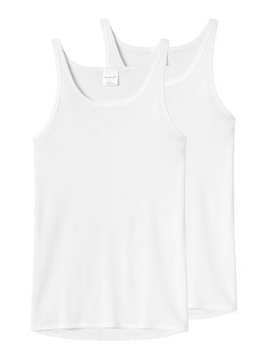 Schiesser - Original Feinripp - Hemd 2-pack - wit, Maat:2XL