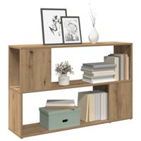 Boekenkast 100x24x63 cm bewerkt hout artisanaal eikenkleur Boekenkast 100x24x63 cm bewerkt hout artisanaal eikenkleur