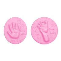 3 PC'S Baby Care Air Dry zachte klei baby hand en voet Inkpad (roze)