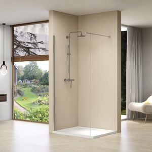 Inloopdouche Van Rijn ST01 120x200 cm Helder Glas 8 mm Met Stabilisatiestang RVS