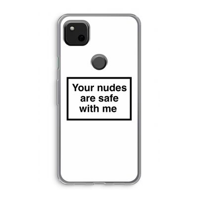 Safe with me: Google Pixel 4a Transparant Hoesje