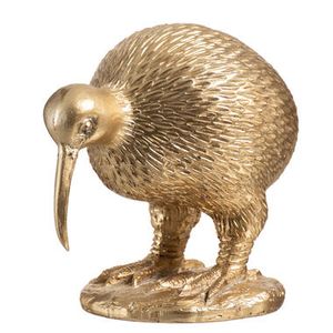 Ornament Kiwi - Goud - 14x9,8x14 cm - Leen Bakker