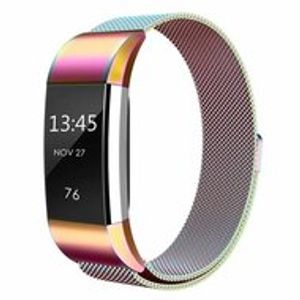 Fitbit Charge 2 milanese bandje - Maat: Large - Multicolor