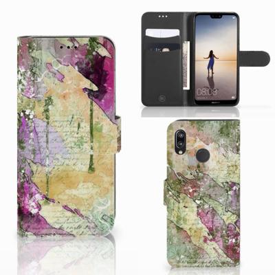 Hoesje Huawei P20 Lite Letter Painting Hoesje Huawei P20 Lite Letter Painting