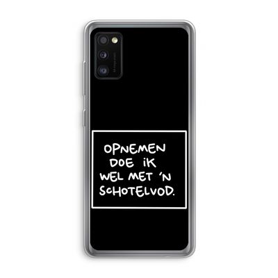 Schotelvod: Samsung Galaxy A41 Transparant Hoesje