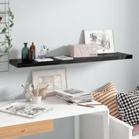 Wandschap zwevend 120x23,5x3,8 cm MDF hoogglans zwart Wandschap zwevend 120x23,5x3,8 cm MDF hoogglans zwart