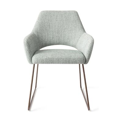 Jesper Home Yanai eetkamerstoel Soft Sage slide rose
