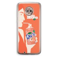 Peach please!: Motorola Moto G6 Transparant Hoesje