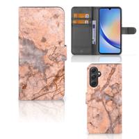 Samsung Galaxy A24 4G | Bookcase | Marmer Oranje