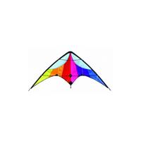 Delta stunt vlieger - regenboog kleuren - 130 x 60 cm - buiten speelgoed - kinderen - vliegeren Delta stunt vlieger - regenboog kleuren - 130 x 60 cm - buiten speelgoed - kinderen - vliegeren