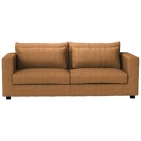 Leen Bakker - Bank Chelsea 3-zits - Cyclamen - Terra - Stof - Bruin#Oranje - 100x226x90 Cm