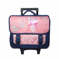 Lili lou meisjes boekentas schooltrolley 34x14x38 - thumbnail