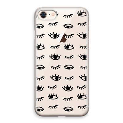 Eye pattern #2: iPhone 8 Transparant Hoesje