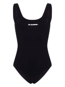 Jil Sander maillot de bain à logo imprimé - Bleu