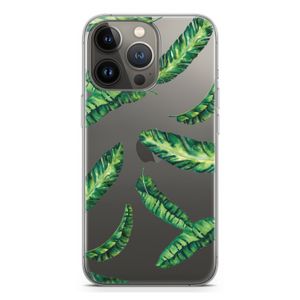 Lange bladeren: iPhone 13 Pro Transparant Hoesje