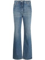 Ferragamo jean droit à taille haute - Bleu