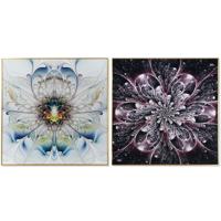 Schilderij DKD Home Decor 80 x 3 x 80 cm (2 Stuks)