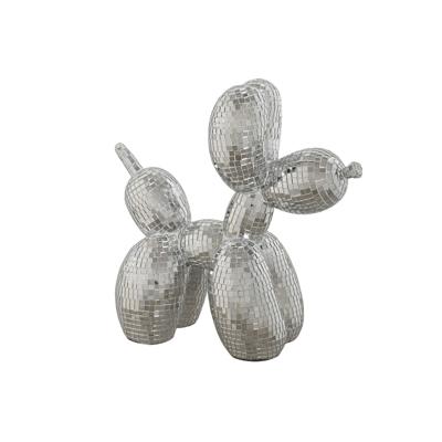 Decoratieve figuren Home ESPRIT Zilverkleurig Hond 26 x 12 x 26 cm