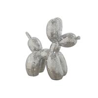 Decoratieve figuren Home ESPRIT Zilverkleurig Hond 26 x 12 x 26 cm