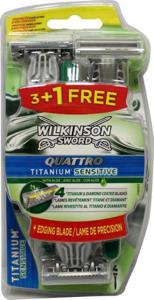 Wilkinson Quattro titanium sensitive wegwerp (4 st)