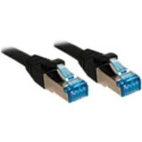 LINDY 47183 RJ45 Netwerkkabel, patchkabel CAT 6A S/FTP 10.00 m Zwart 1 stuk(s) - thumbnail