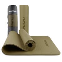 Tunturi Yogamat 8mm | Pilates mat | Fitnessmat | 183 x 61 x 0,8 cm | Incl Draagtas | Anti Slip en Eco | Groen - thumbnail