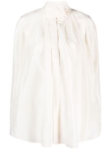 Forte Forte blouse en soie à design plissé - Blanc